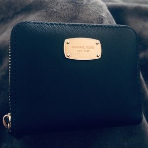 NAVY BLUE MK WALLET